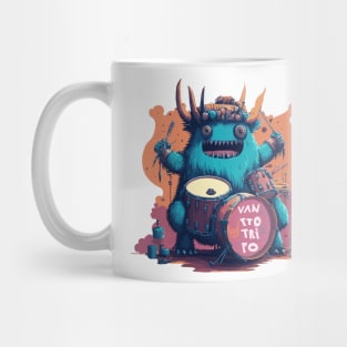 Monster Playing Drum Mug